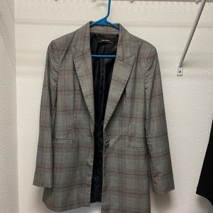 Zara plaid blazer